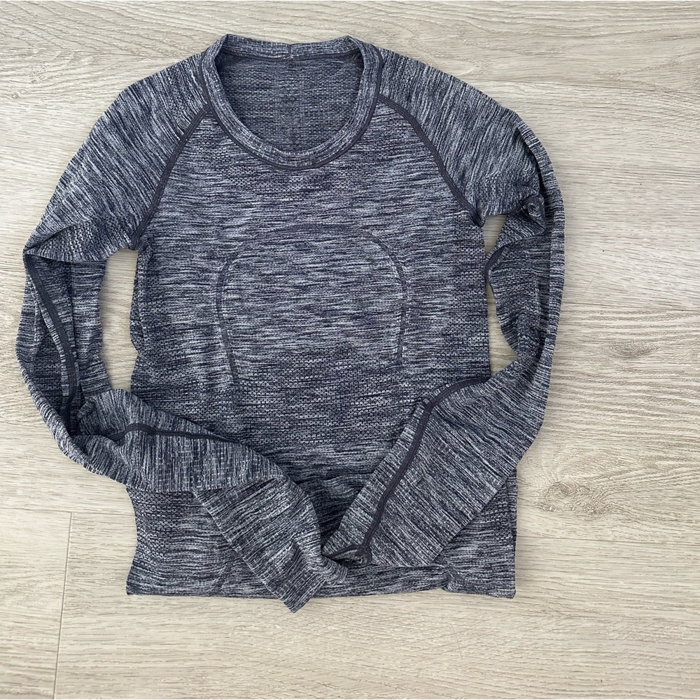 lululemon gray long sleeve swiftly tech
